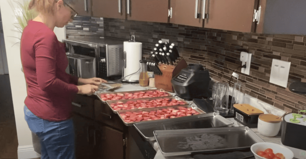 Freeze Drying Strawberries